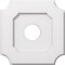 Ekena Millwork Locke Architectural Grade PVC Contemporary Ceiling Medallion, 12"OD x 3"ID x 7"C x 1"P CMP12LE-03000 - alternate 1